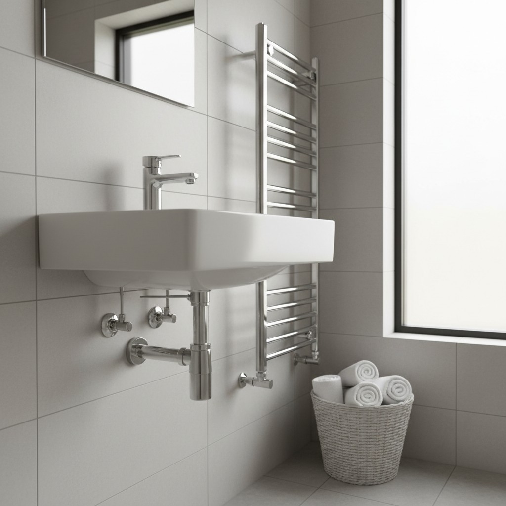 Une salle de bain moderne.